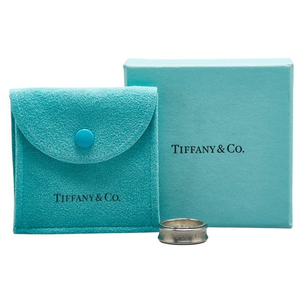 ティファニー 1837 リング 指輪 SV925 シルバー チタン コンビ メンズ TIFFANY&Co. 【中古】
