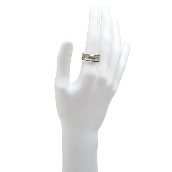 ティファニー 1837 リング 指輪 SV925 シルバー チタン コンビ メンズ TIFFANY&Co. 【中古】