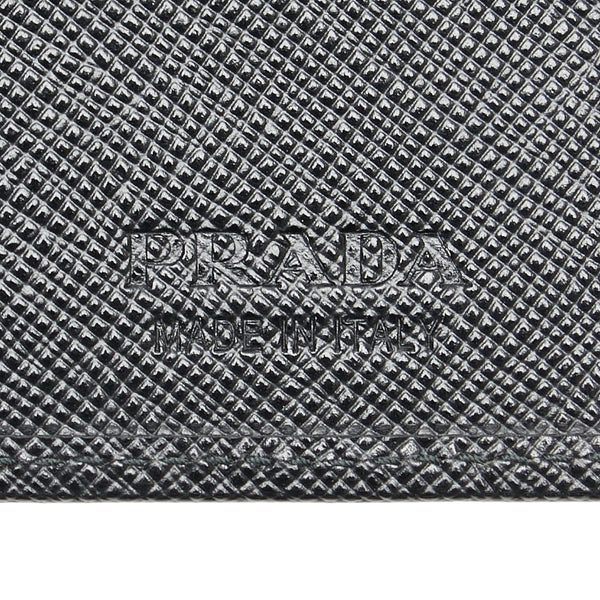 プラダ 二つ折り財布 2MV836 ブラック レザー メンズ PRADA 【中古】