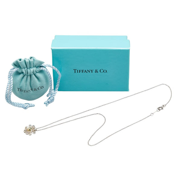 ティファニー テイジー フラワーモチーフ ネックレス SV925 シルバー レディース TIFFANY&Co. 【中古】