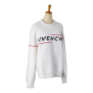 ジバンシー ロゴ セーター ニット サイズ：L ホワイト マルチカラー コットン メンズ Givenchy 【中古】
