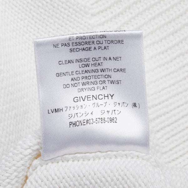 ジバンシー ロゴ セーター ニット サイズ：L ホワイト マルチカラー コットン メンズ Givenchy 【中古】