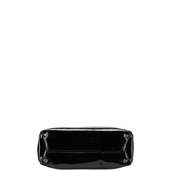 サルヴァトーレフェラガモ ヴァラ ハンドバッグ トートバッグ BA21 8254 ブラック エナメル レディース Salvatore Ferragamo 【中古】