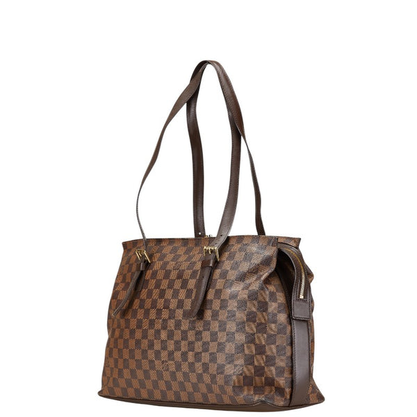 ルイ ヴィトン ダミエ チェルシー トートバッグ ショルダーバッグ N51119 ブラウン PVC レザー レディース LOUIS VUITTON 【中古】
