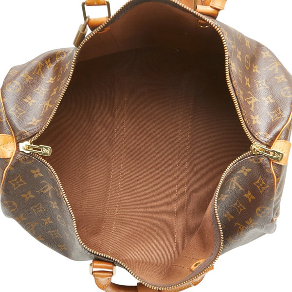 ルイ ヴィトン モノグラム キーポル50 ボストンバッグ M41426 ブラウン PVC レザー レディース LOUIS VUITTON 【中古】