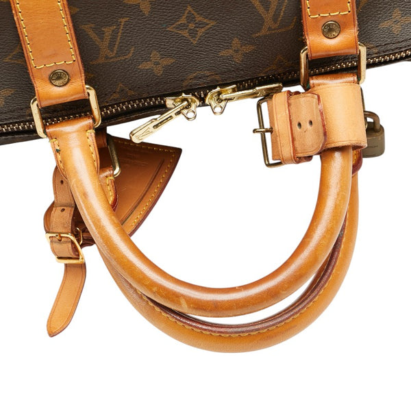 ルイ ヴィトン モノグラム キーポル50 ボストンバッグ M41426 ブラウン PVC レザー レディース LOUIS VUITTON 【中古】