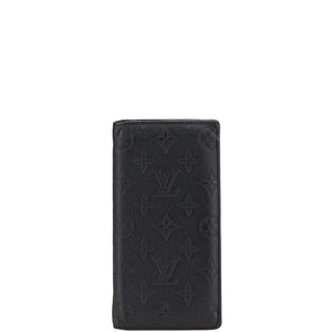 ルイ ヴィトン モノグラム シャドウ ポルトフォイユ ブラザ 長財布 M62900 ブラック レザー メンズ LOUIS VUITTON 【中古】