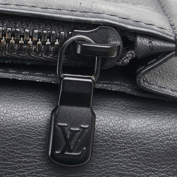 ルイ ヴィトン モノグラム シャドウ ポルトフォイユ ブラザ 長財布 M62900 ブラック レザー メンズ LOUIS VUITTON 【中古】
