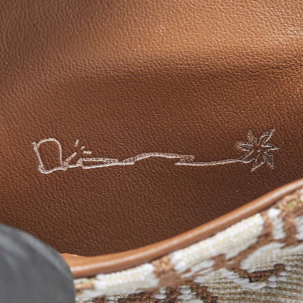 ディオール × カクタスジャック エアポッズケース ベージュ ブラウン キャンバス レディース Dior 【中古】