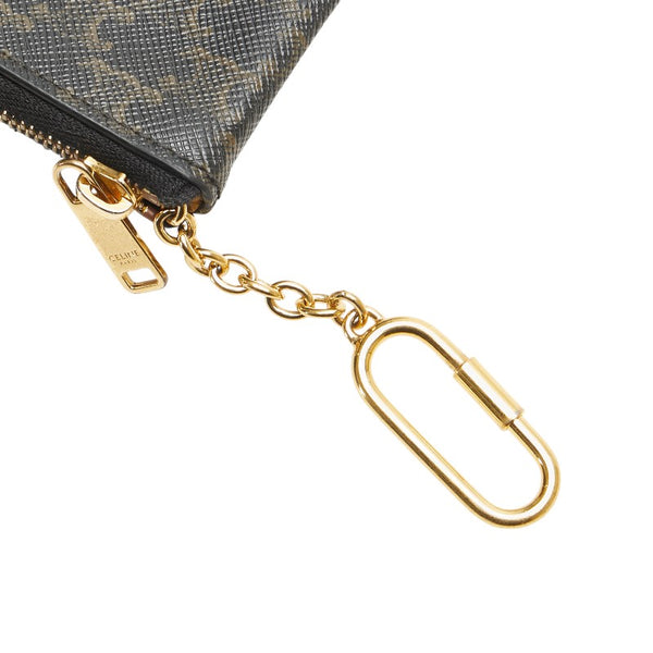 セリーヌ トリオンフ コインケース ブラウン ブラック PVC レディース CELINE 【中古】