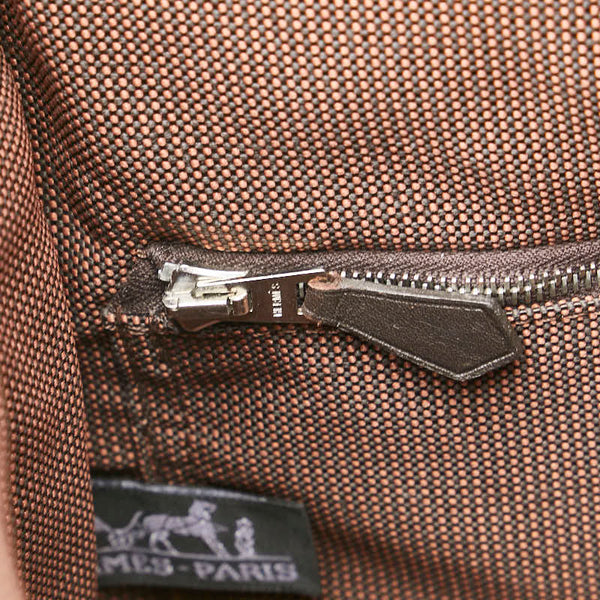 エルメス エールライン バサスPM ショルダーバッグ ブラウン キャンバス レディース HERMES 【中古】