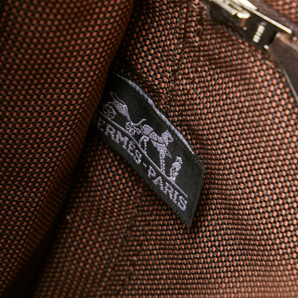 エルメス エールライン バサスPM ショルダーバッグ ブラウン キャンバス レディース HERMES 【中古】