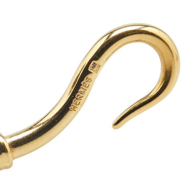 エルメス ジャンボ ブレスレット ブラウン ゴールド レザー メッキ レディース HERMES 【中古】