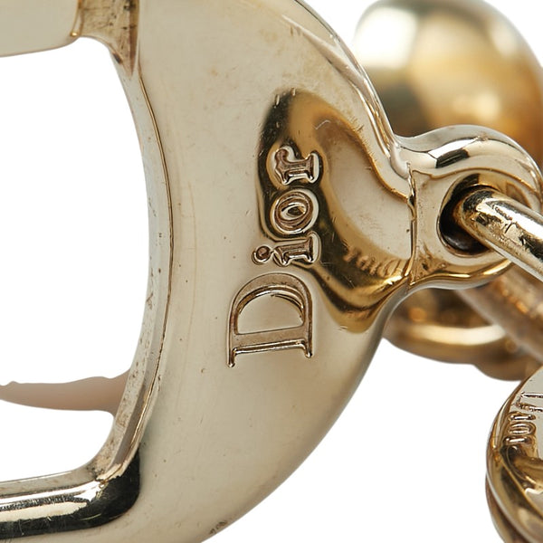 ディオール チャーム キーホルダー ゴールド メッキ フェイクパール レディース Dior 【中古】