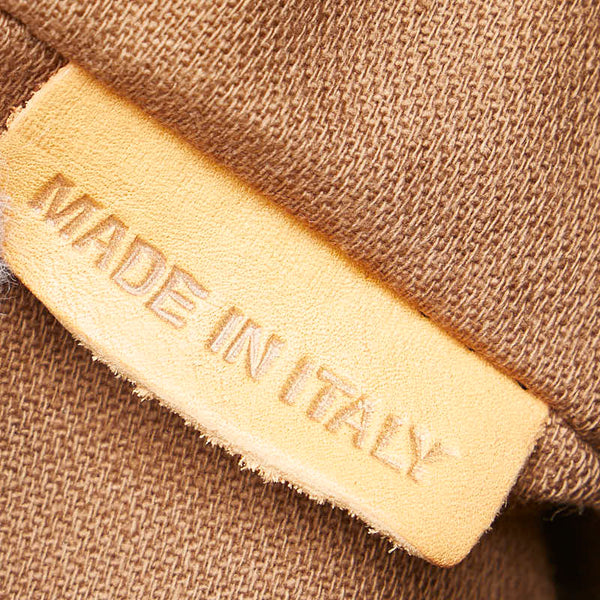 ロエベ ボタニカル柄 リュック バックパック ネイビー マルチカラー キャンバス レザー レディース LOEWE 【中古】