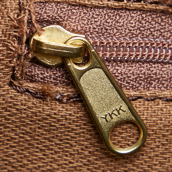ロエベ ボタニカル柄 リュック バックパック ネイビー マルチカラー キャンバス レザー レディース LOEWE 【中古】