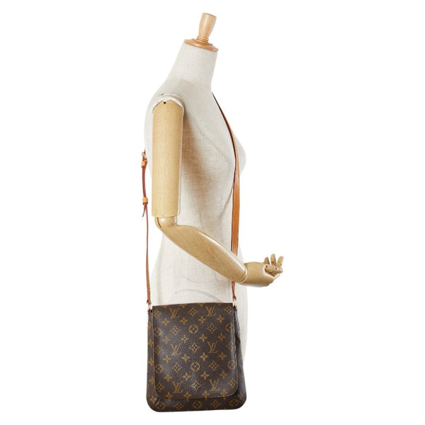 ルイ ヴィトン モノグラム ミュゼットサルサ ショート ショルダーバッグ M51258 ブラウン PVC レザー レディース LOUIS VUITTON 【中古】