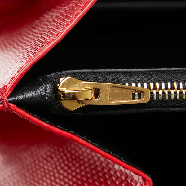 バレンシアガ シャープS 斜め掛け チェーン ショルダーバッグ 580641 レッド レザー レディース BALENCIAGA 【中古】