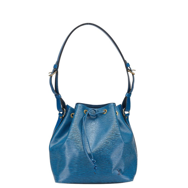 ルイ ヴィトン エピ プチノエ ワンショルダーバッグ ハンドバッグ M44105 トレドブルー  レザー レディース LOUIS VUITTON 【中古】