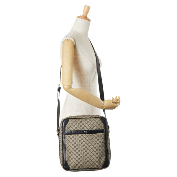 グッチ ディアマンテ ショルダーバッグ 268159 ベージュ ブラック PVC レザー レディース GUCCI 【中古】