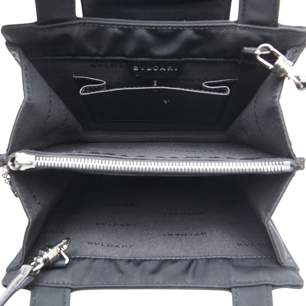 ブルガリ ブルガリブルガリ ハンドバッグ ワンショルダーバッグ 2WAY ブラック ナイロン レザー レディース BVLGARI 【中古】