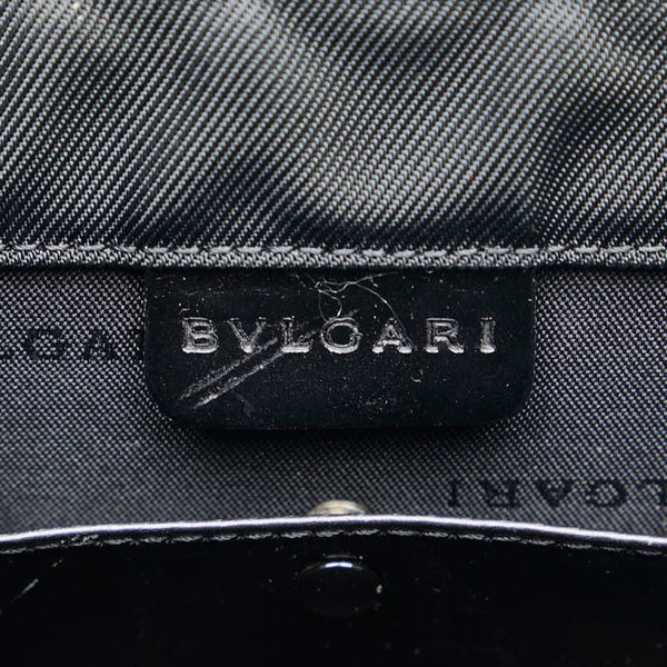 ブルガリ ブルガリブルガリ ハンドバッグ ワンショルダーバッグ 2WAY ブラック ナイロン レザー レディース BVLGARI 【中古】