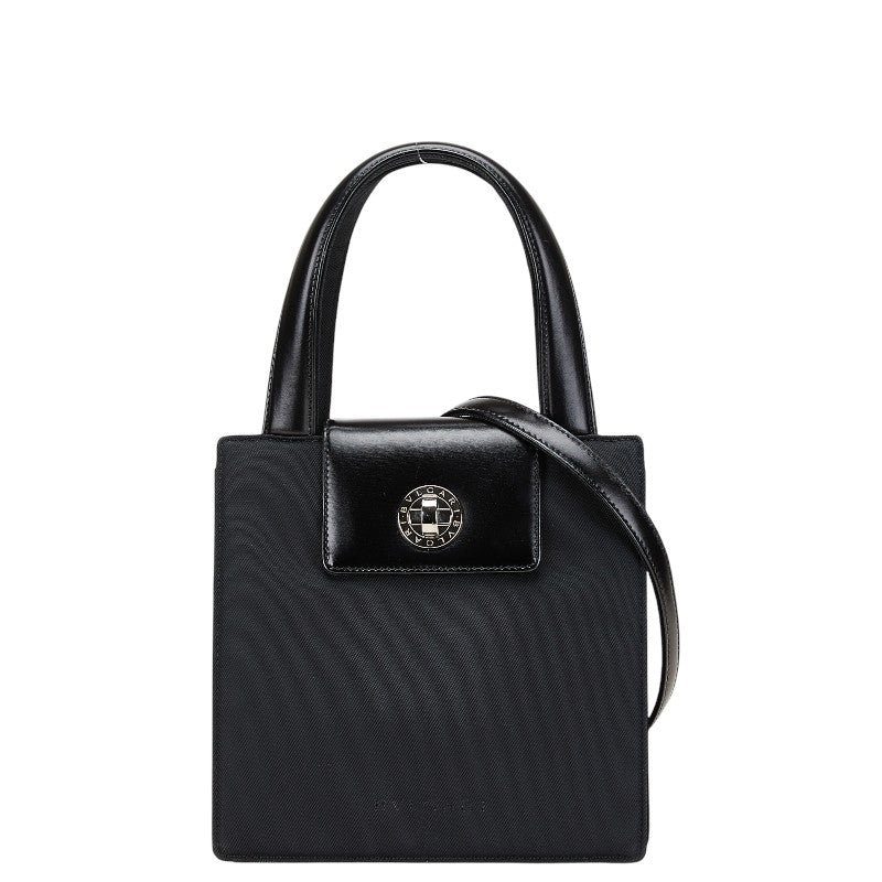ブルガリ ブルガリブルガリ ハンドバッグ ワンショルダーバッグ 2WAY ブラック ナイロン レザー レディース BVLGARI 【中古】