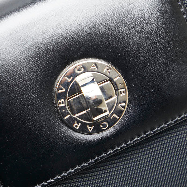 ブルガリ ブルガリブルガリ ハンドバッグ ワンショルダーバッグ 2WAY ブラック ナイロン レザー レディース BVLGARI 【中古】