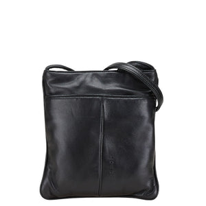 ロエベ ミニショルダーバッグ ポシェット ブラック レザー レディース LOEWE 【中古】