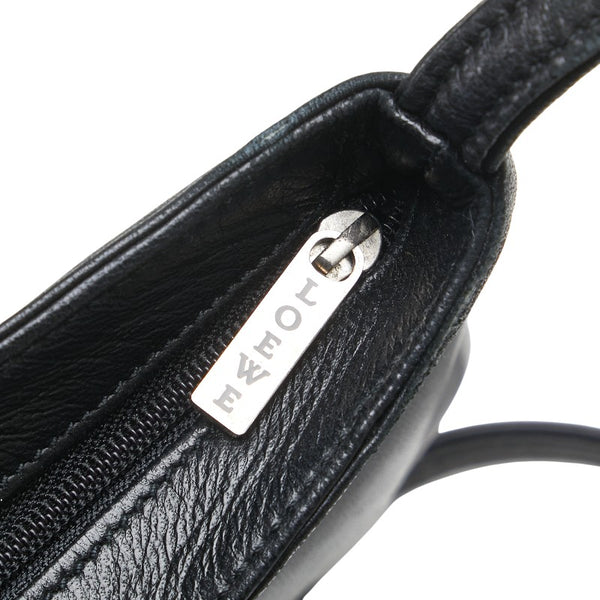 ロエベ ミニショルダーバッグ ポシェット ブラック レザー レディース LOEWE 【中古】