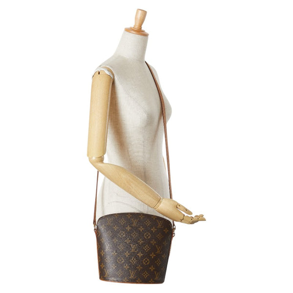 ルイ ヴィトン モノグラム ドルーオ 斜め掛け ショルダーバッグ M51290 ブラウン PVC レザー レディース LOUIS VUITTON 【中古】