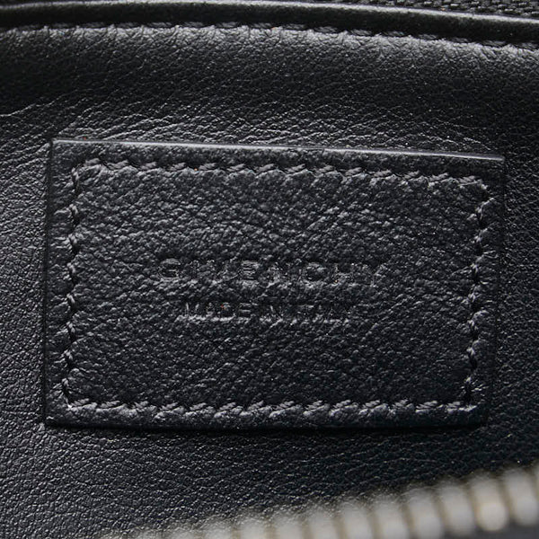 ジバンシー ロゴ セカンドバッグ クラッチバッグ ブラック レザー メンズ Givenchy 【中古】