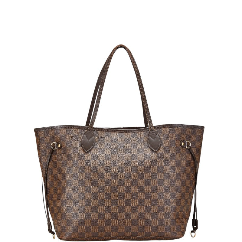 ルイ ヴィトン ダミエ ネヴァーフルMM ショルダーバッグ トートバッグ N51105 ブラウン PVC レザー レディース LOUIS VUITTON 【中古】