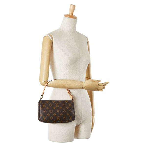 ルイ ヴィトン モノグラム ポシェット アクセソワール ハンドバッグ M51980 ブラウン PVC レザー レディース LOUIS VUITTON 【中古】
