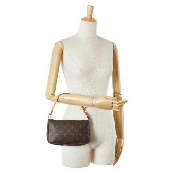 ルイ ヴィトン モノグラム ポシェット アクセソワール ハンドバッグ M51980 ブラウン PVC レザー レディース LOUIS VUITTON 【中古】