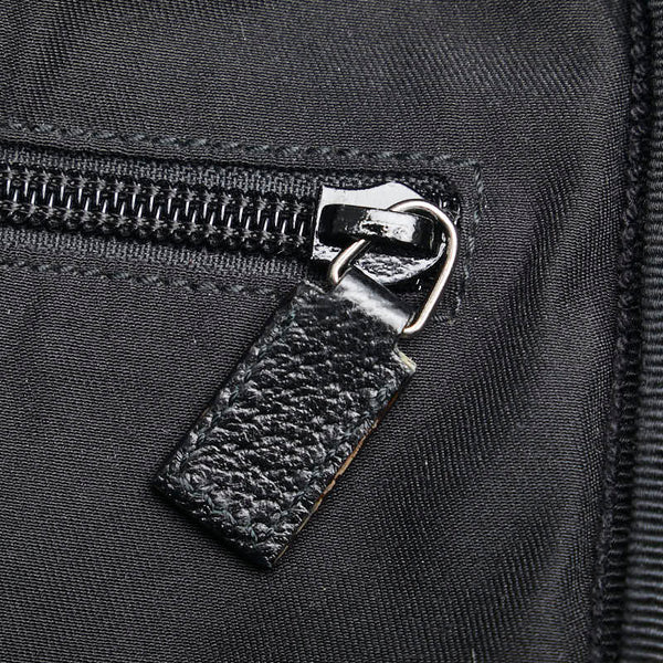 グッチ GGキャンバス 斜め掛け ショルダーバッグ 122759 ブラック キャンバス レザー レディース GUCCI 【中古】