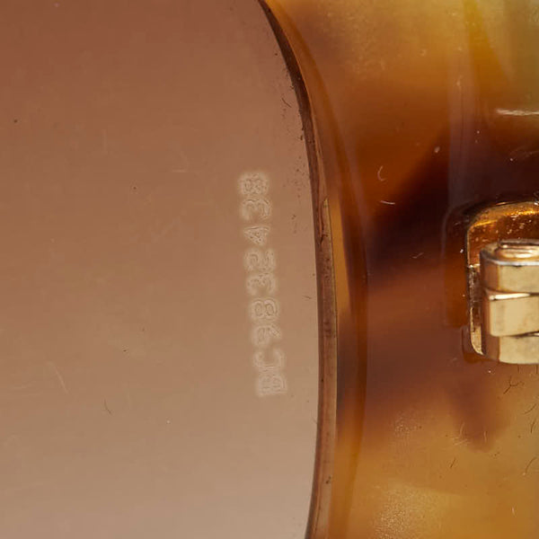シャネル ココマーク リボン サングラス 5170-A ブラウン プラスチック レディース CHANEL 【中古】
