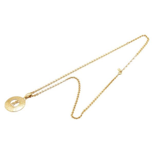 サンローラン YSL ロングネックレス ゴールド メッキ レディース SAINT LAURENT 【中古】
