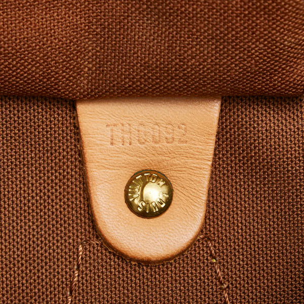 ルイ ヴィトン モノグラム スピーディ30 ハンドバッグ M41526 ブラウン PVC レザー レディース LOUIS VUITTON 【中古】
