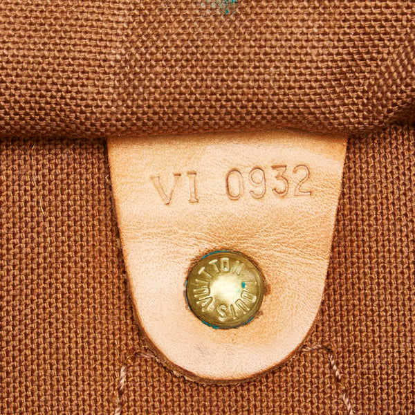 ルイ ヴィトン モノグラム スピーディ30 ハンドバッグ M41526 ブラウン PVC レザー レディース LOUIS VUITTON 【中古】