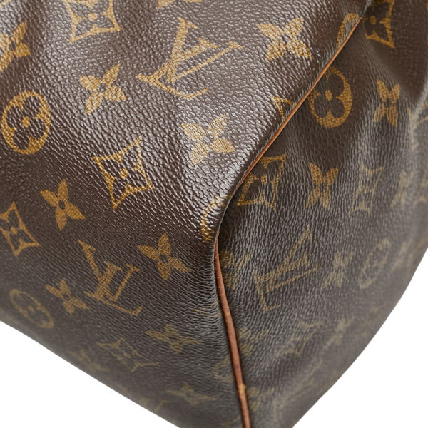 ルイ ヴィトン モノグラム スピーディ30 ハンドバッグ M41526 ブラウン PVC レザー レディース LOUIS VUITTON 【中古】