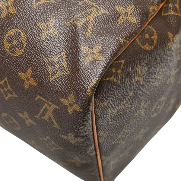 ルイ ヴィトン モノグラム スピーディ30 ハンドバッグ M41526 ブラウン PVC レザー レディース LOUIS VUITTON 【中古】
