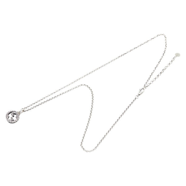 グッチ インターロッキングG アラベスク ネックレス SV925 シルバー レディース GUCCI 【中古】