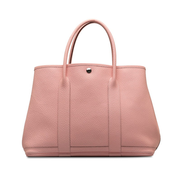 エルメス ガーデンパーティPM ハンドバッグ ピンク ヴァッシュカントリー レディース HERMES 【中古】