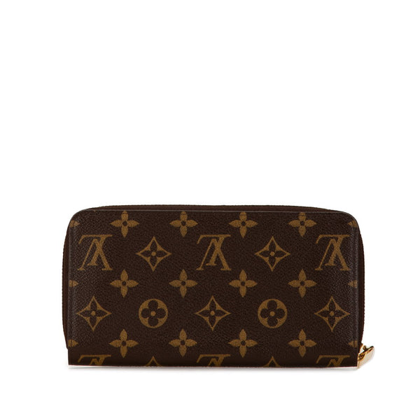 ルイ ヴィトン モノグラム ジッピーウォレット ラウンドファスナー 長財布 M42616 ブラウン PVC レディース LOUIS VUITTON 【中古】