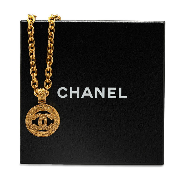 シャネル ココマーク ラウンド ネックレス ゴールド メッキ レディース CHANEL 【中古】