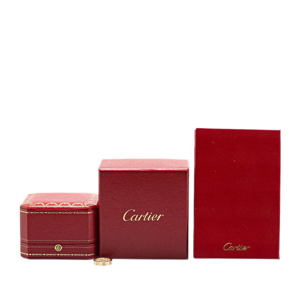 カルティエ ミニラブリング リング 指輪 #48 ゴールド K18YG イエローゴールド レディース CARTIER 【中古】