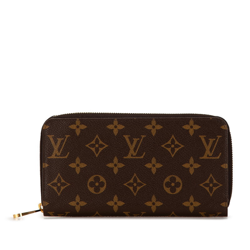 ルイ ヴィトン モノグラム ジッピーウォレット　 ラウンドファスナー 長財布 M60017 ブラウン PVC レディース LOUIS VUITTON 【中古】