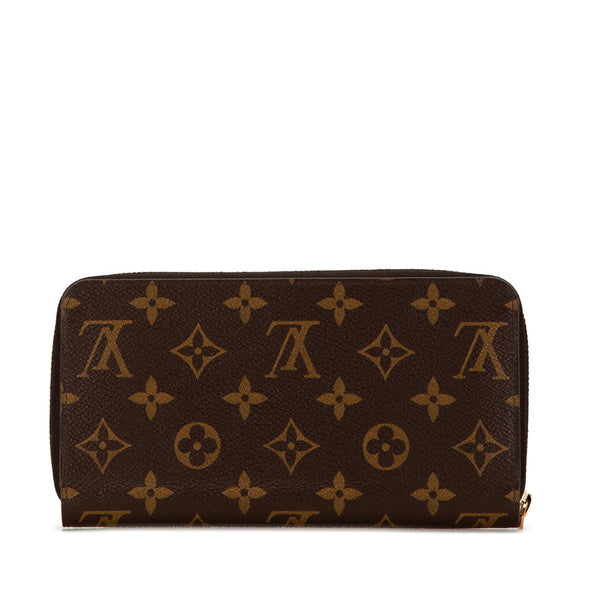 ルイ ヴィトン モノグラム ジッピーウォレット　 ラウンドファスナー 長財布 M60017 ブラウン PVC レディース LOUIS VUITTON 【中古】