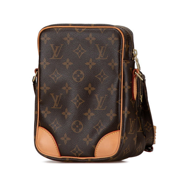 ルイ ヴィトン モノグラム アマゾン ショルダーバッグ M45236 ブラウン PVC レザー レディース LOUIS VUITTON 【中古】